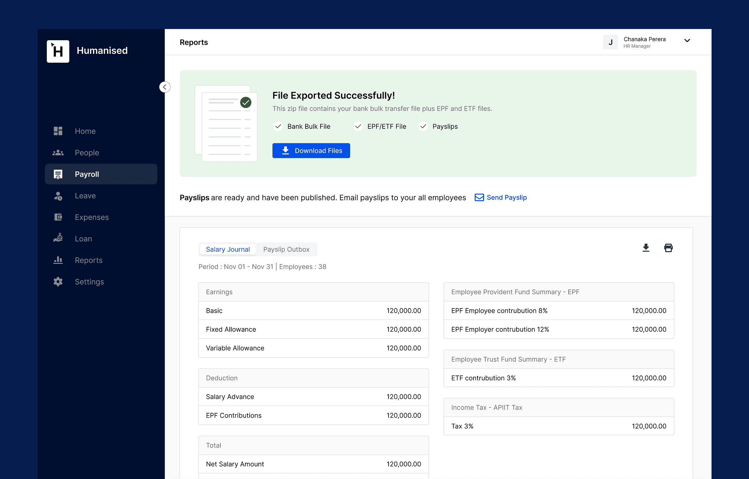 Creating a pay run