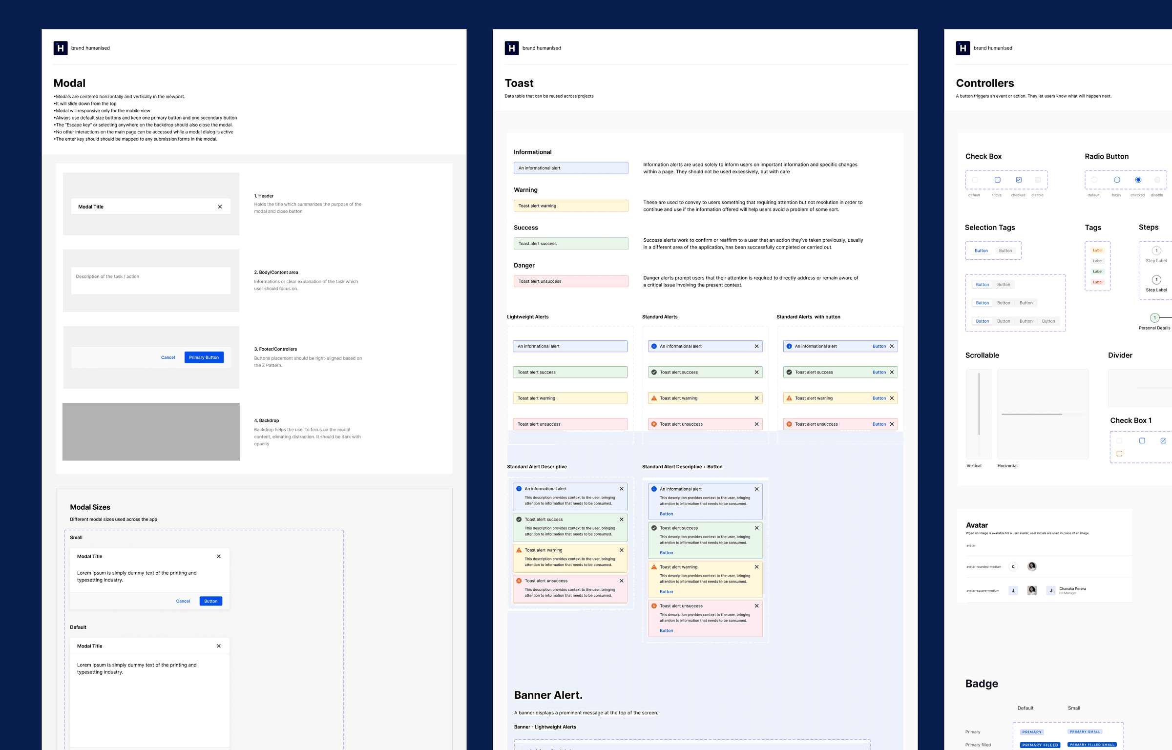 Design system form and layout patterns